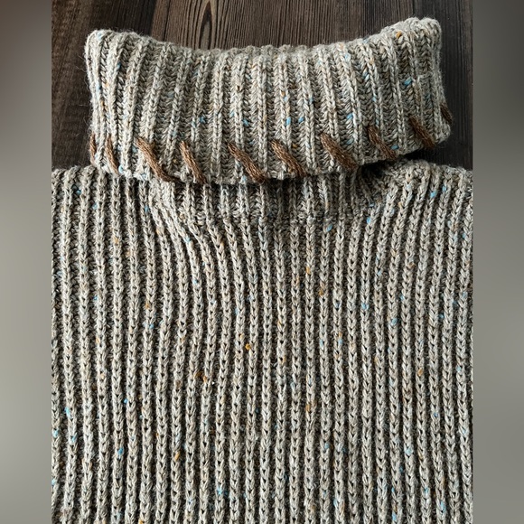 QPS Turtleneck Chunky Wool Sweater XL - Picture 2 of 13